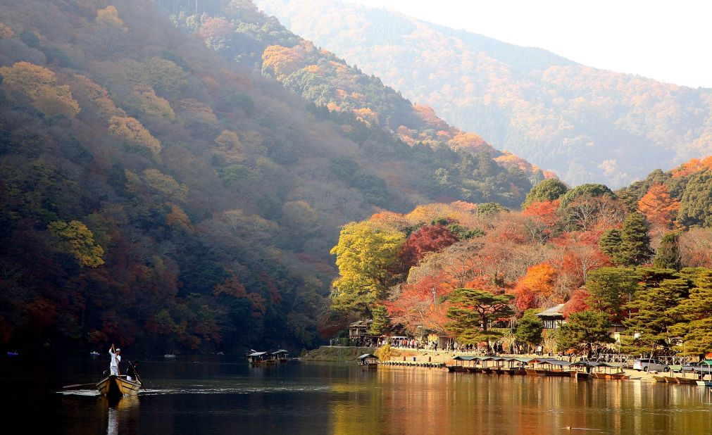 <strong>Katsura River: </strong>Not hard to see why fall is among the most popular times to visit Kyoto. Boat rides on Kyoto's Katsura River, in Arashiyama district, are a great way to take in the season's beauty.