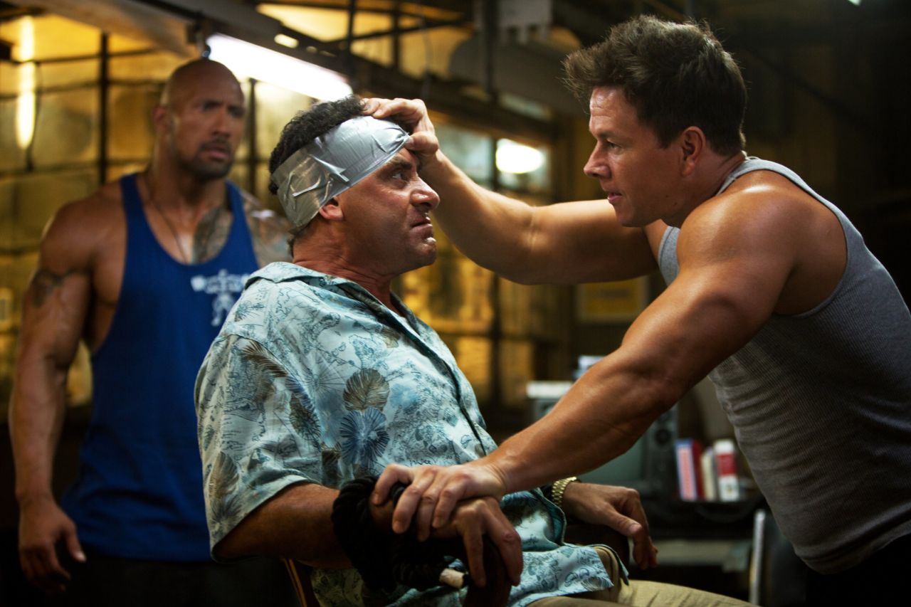 <strong>"Pain & Gain"</strong>: Michael Bay directs this movie based on the real story of a group of bodybuilders (including Dwayne Johnson, left, and Mark Wahlberg) who get caught up in an extortion ring. <strong>(Hulu) </strong>