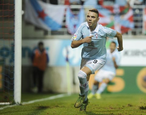 Aspas scored for the fourth time this season in Celta's 1-1 draw against Eibar. The club are unbeaten in the league and lie fourth in the table, two points off table-toppers Villarreal. 