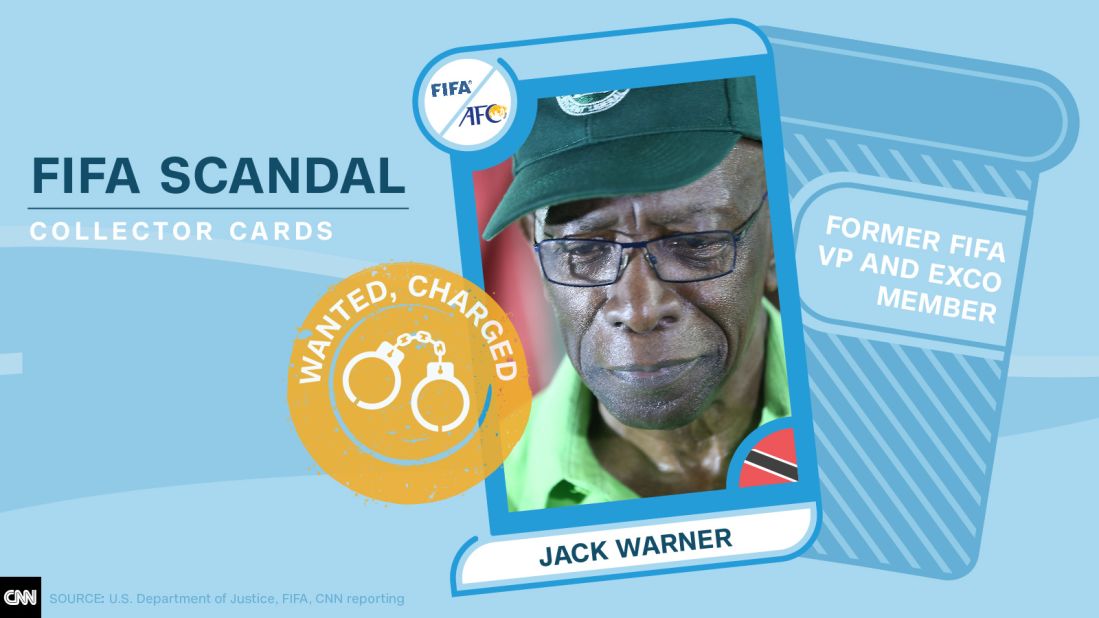 FIFA scandal collector cards Jack Warner