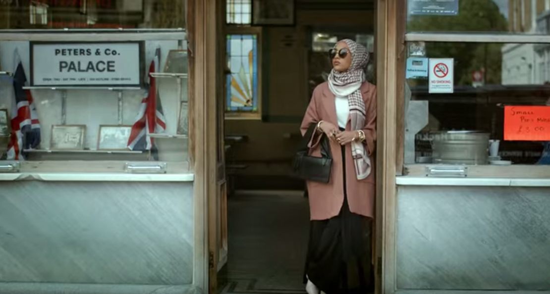 Mariah Idrissi in a scene from the video.