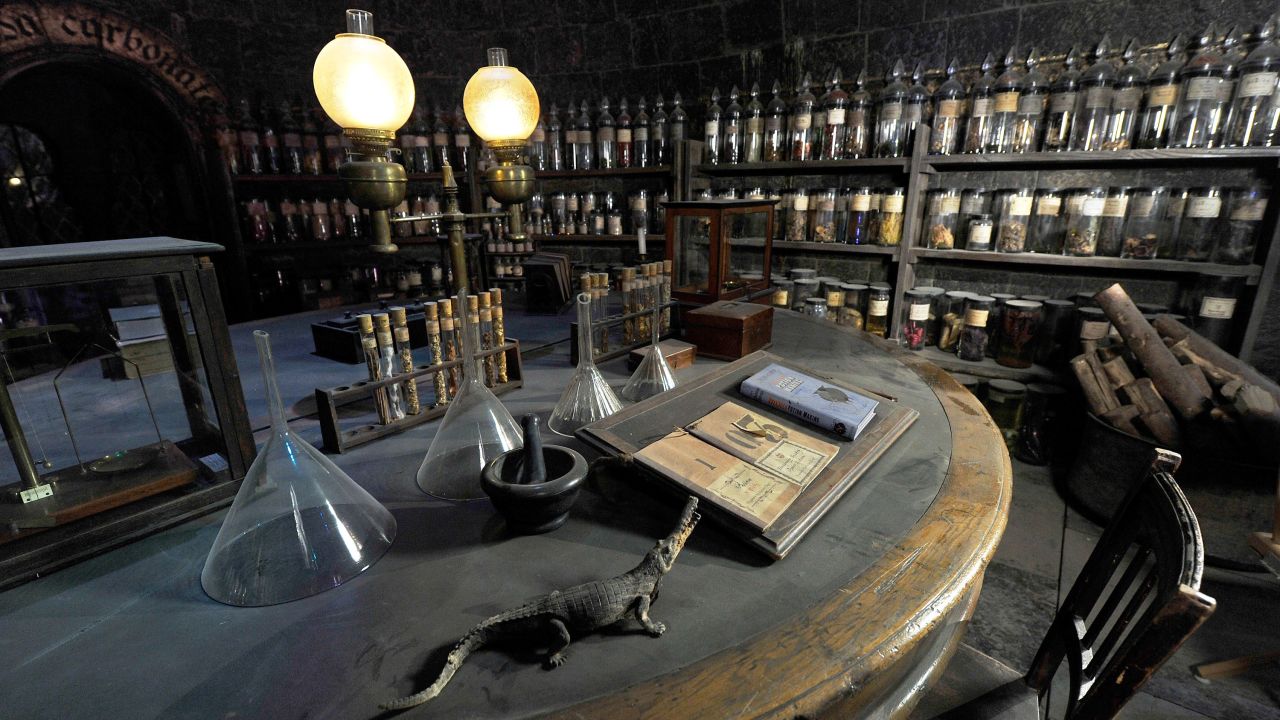 The potions classroom is also on the tour.