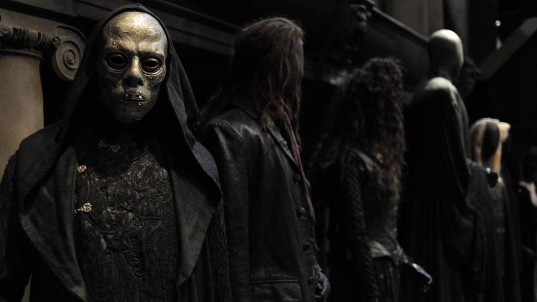 See Death Eater costumes, which seem almost as eerie as when they come alive as followers of Lord Voldemort. 