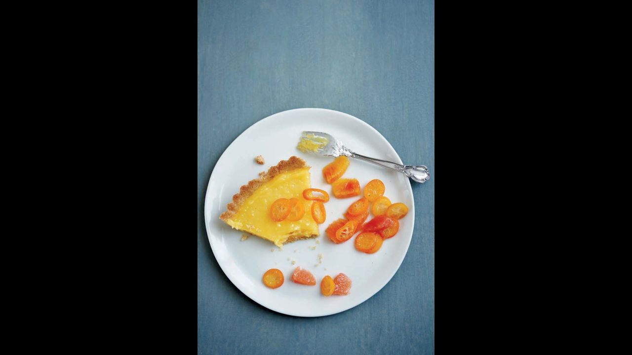 This lemon tart is one of Reichl's favorite winter desserts. She was inspired to make it after recalling a Gourmet reader's recipe for lemon panna cotta.