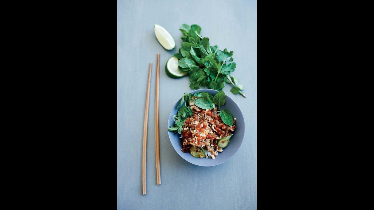 After her time with Gourmet was over, Reichl spent more time cooking at home. This easy Vietnamese caramelized pork was going to make for a tasty lunch until some bears lumbered through her yard and swiped it off the table.