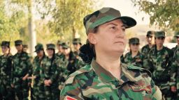 Xate Shingali is a Yazidi musician who has recruited over 100 girls and women to form the Sun Girls battalion.