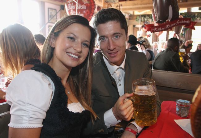 Lewandowsk can be probably forgiven for enjoying an extra libation or two given he's scored 10 goals in his last three games.
