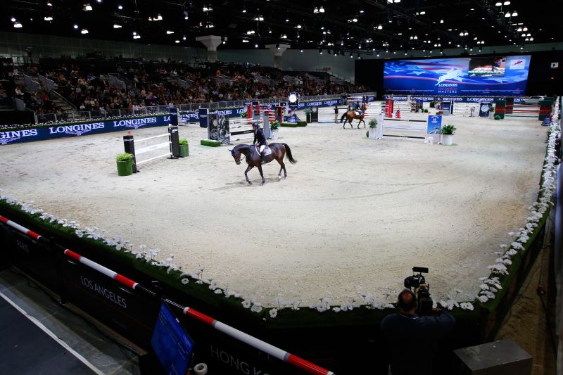 Lights camera horse LA breaks with convention for showjumping