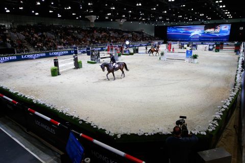 The LA Convention Center is used to hosting big events but the LA Masters provides organizers with a unique challenge. The show ring alone requires  1,500 tons of dirt.  