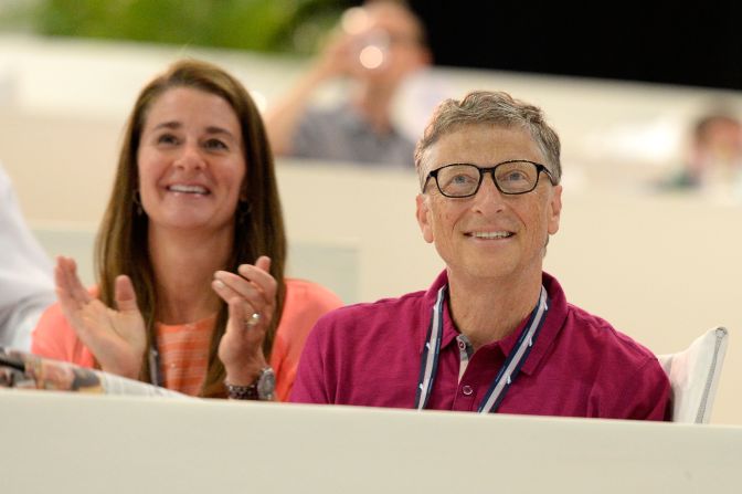 Like Bruce Springsteen, Bill and Melinda Gates came to watch their daughter, Jennifer compete at last year's event.