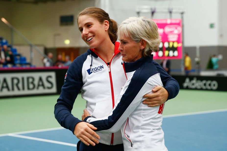 She has become an integral part of the Great Britain Fed Cup team, which is coached by Judy Murray -- mother of two-time grand slam champion Andy.