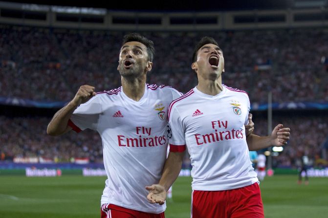 Benfica came from behind to claim an impressive 2-1 win at Atletico Madrid. The home side took the lead through Angel Correa but goals from Nicolas Gaitan and Goncalo Guedes sealed the points for Benfica.