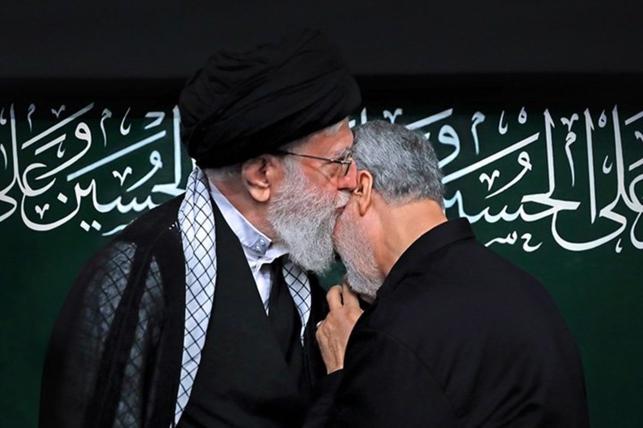 File photo of?Khamenei?with Soleimani.