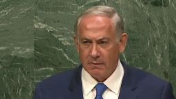 benjamin netanyahu silent stare united nations speech sot_00004613.jpg