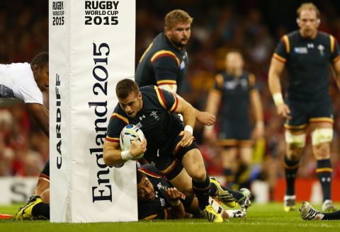 Gareth Davies scored an early try to settle Welsh nerves and get the home side off to the perfect start.