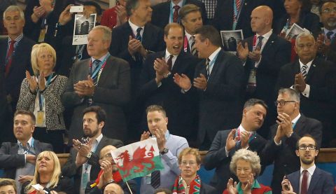 Prince William was in town to watch his beloved Wales face Fiji in the Rugby World Cup.