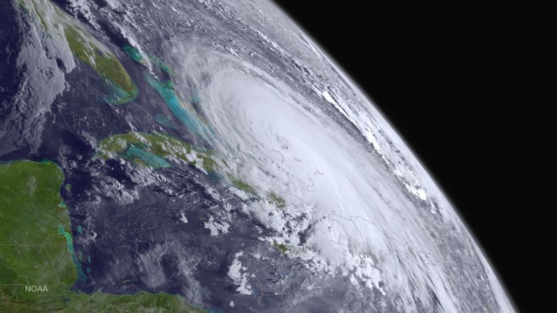 A satellite image shows <a href="http://www.cnn.com/2015/10/01/us/hurricane-joaquin/index.html" target="_blank">Hurricane Joaquin</a> in the Atlantic Ocean on Thursday, October 1.