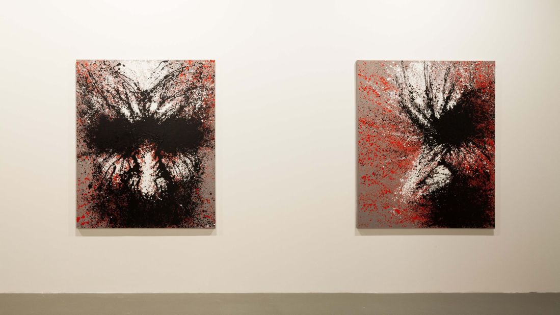 Ah Kee is Aboriginal and wanted to explore memories of past trauma. Alongside the paintings, he exhibits a video that depicts race riots in Australia. <br /><br />Vernon Ah-Kee, Brutalities and Lynchings (Vahsetler v Linc Edilmeler), 2014-15, Photo by Sahir Ugur Eren