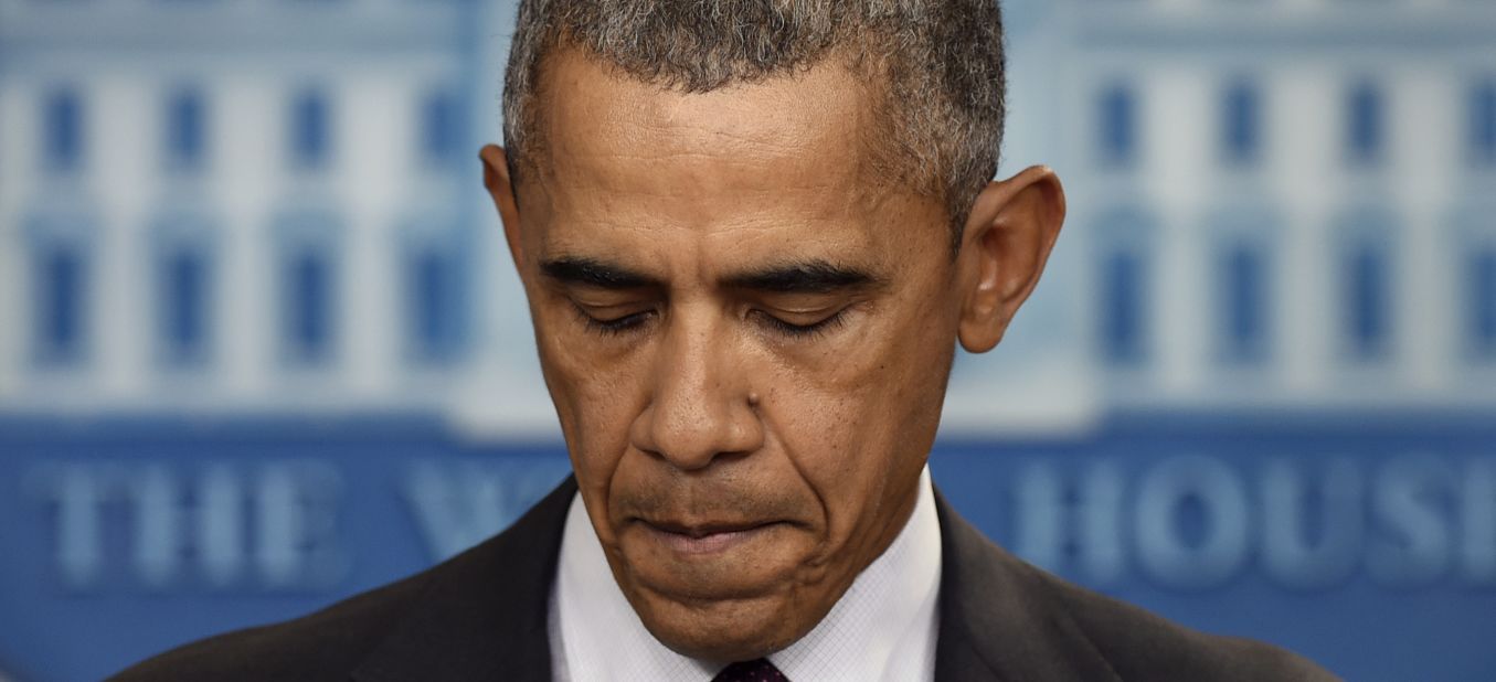 In response to the shooting on October 1, President Barack Obama delivers the 15th statement of his presidency addressing gun violence. "Somehow this has become routine," he said. "The reporting is routine. My response here at this podium ends up being routine, the conversation in the aftermath of it. We've become numb to this."