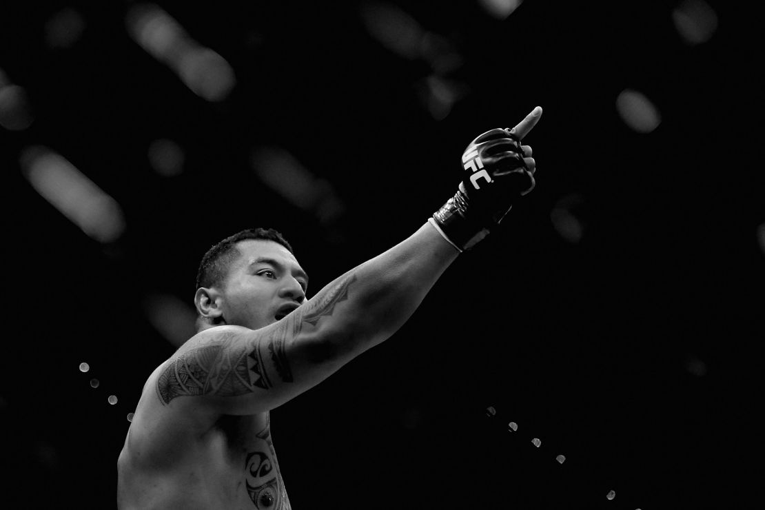 Soa "The Hulk" Palelei pictured during the UFC Fight Night event in Brisbane, Queensland, 2013. 