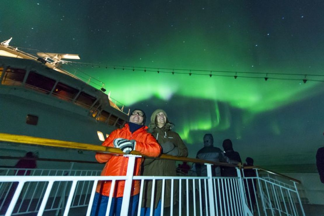Hurtigruten takes its passengers to the Arctic to see the spectacular Northern Lights.