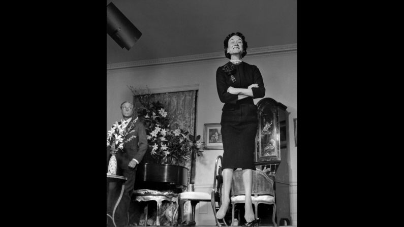 The Duke of Windsor, who reigned as Edward VIII of England until abdicating 11 months into his reign, watches warily as his wife, Wallis Simpson, takes a small jump in 1958. The duke was forced to abdicate for "the woman I love" in December 1936. The two were married until his death in 1972.