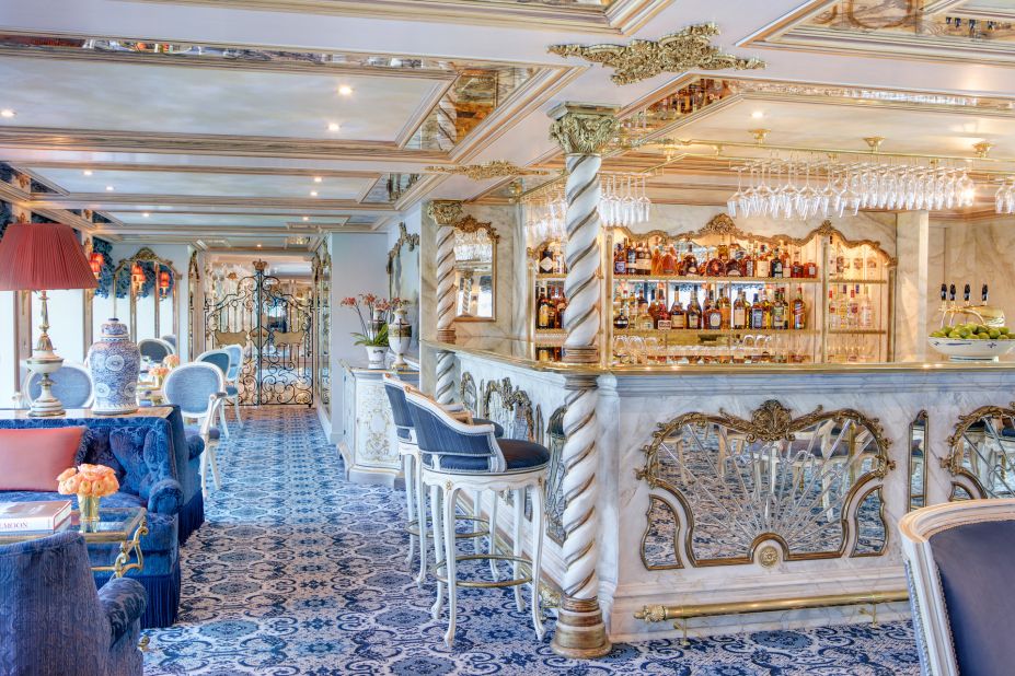 Named for royalty, Uniworld's S.S. Maria Theresa is regal in its opulent 18th-century decor, a floating homage to the former Austrian empress. Besides indulgent dining and an elegant atmosphere, this is one of the prettiest ships out there. 