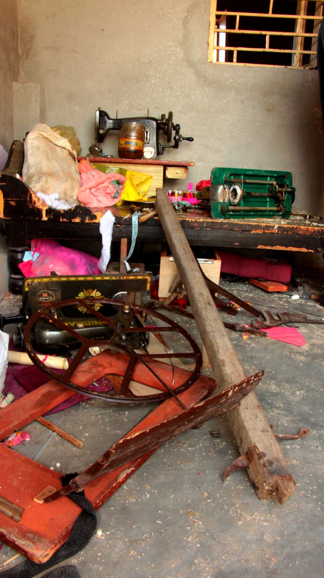 A corner of Akhlaq's ransacked room is pictured.