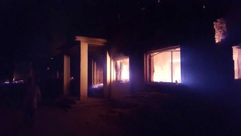 Doctors Without Borders said it had emailed the GPS coordinates of its main hospital and administration office building at the Kunduz center before the airstrike.  The U.S. commander said airstrikes were called after Afghan troops advised they were "taking fire from enemy positions."<br />
