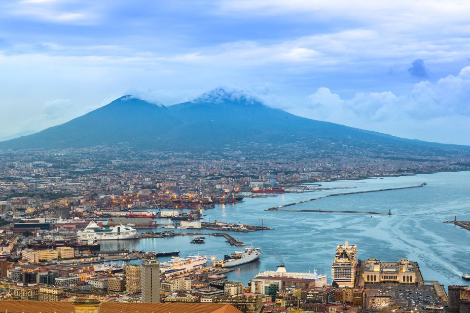 The landscape of the Mediterranean was regularly cited by the captains as housing some of the best views in the world, says Royal Caribbean. But several identified the view of Vesuvius towering over Naples at sunrise as a particularly extraordinary image to capture from the sea.