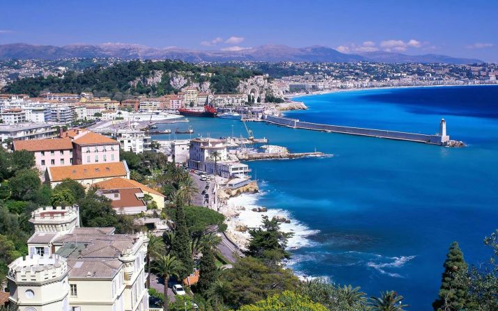 The captains commented that the view of Nice as they sail into the neighboring port of Ville Franche deserved a place on the list thanks to its mountainous backdrop. "When the ships arrive in the Mediterranean in April, the mountains are still snow-capped but the beaches are welcoming sunbathers," says Captain Tomas Busto of Adventure of the Seas. 