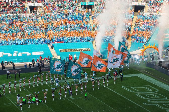 The Miami Dolphins were involved in the first ever International Series match back in 2007, when they took on the New York Giants on October 28.
