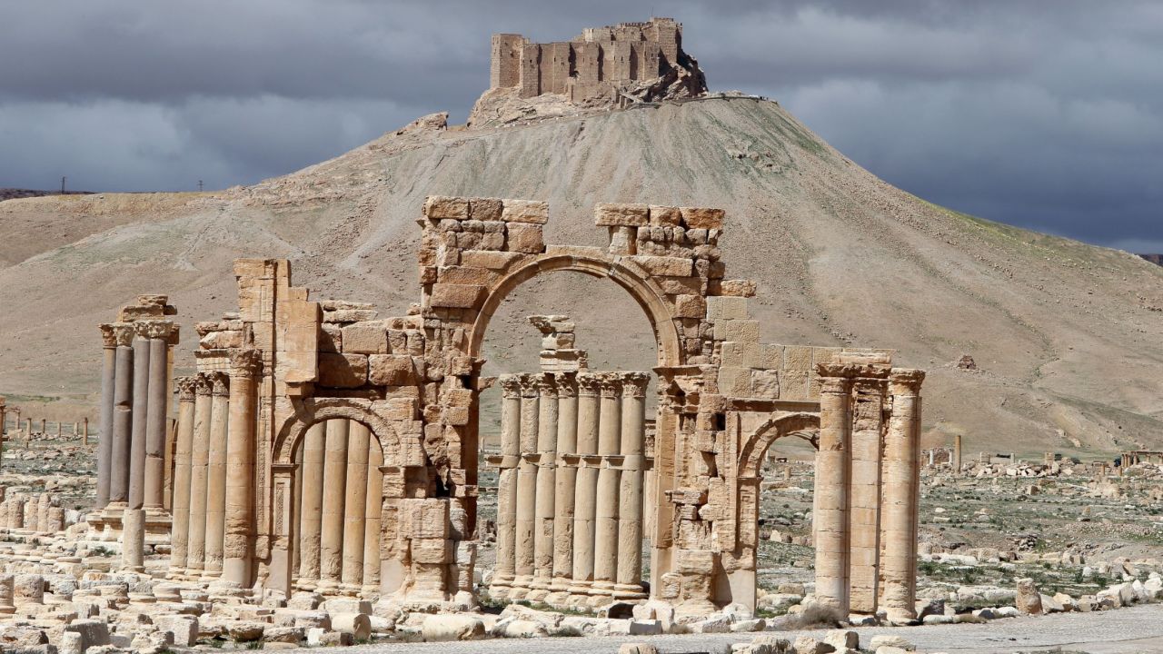 The Arch of Triumph in the ancient Syrian city of Palmyra was built 2,000 years ago.