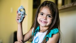 Doctors used a 3D printer to make a model of Mia Gonzalez's heart before surgery.