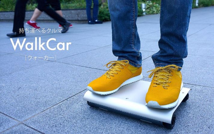 It looks like a laptop computer, except it's one you can safely step on. A triumph of Japanese minimalism applied to mobility, the WalkCar is simply a moving platform that you control with body movements. Stepping off it is enough to stop it. Its manufacturer, <a href="http://www.cocoamotors.com/" target="_blank" target="_blank">Cocoa Motors</a>, will soon launch a Kickstarter campaign to help fund the project.