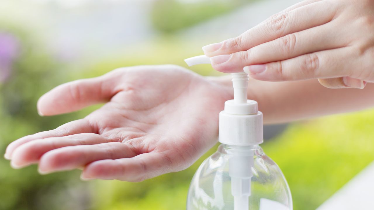 Soap and water is always best for fighting germs, but you'll want to save your supply for drinking. 