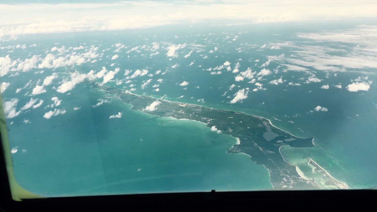 The plane passes over Eleuthera, another Bahamian island, located about 50 miles east of Nassau. The crew had been mildly concerned about weather before takeoff, but they called the conditions for Monday's search prime, explaining that with few clouds and no whitecaps on the smooth ocean surface, it was much easier to spot and identify debris.