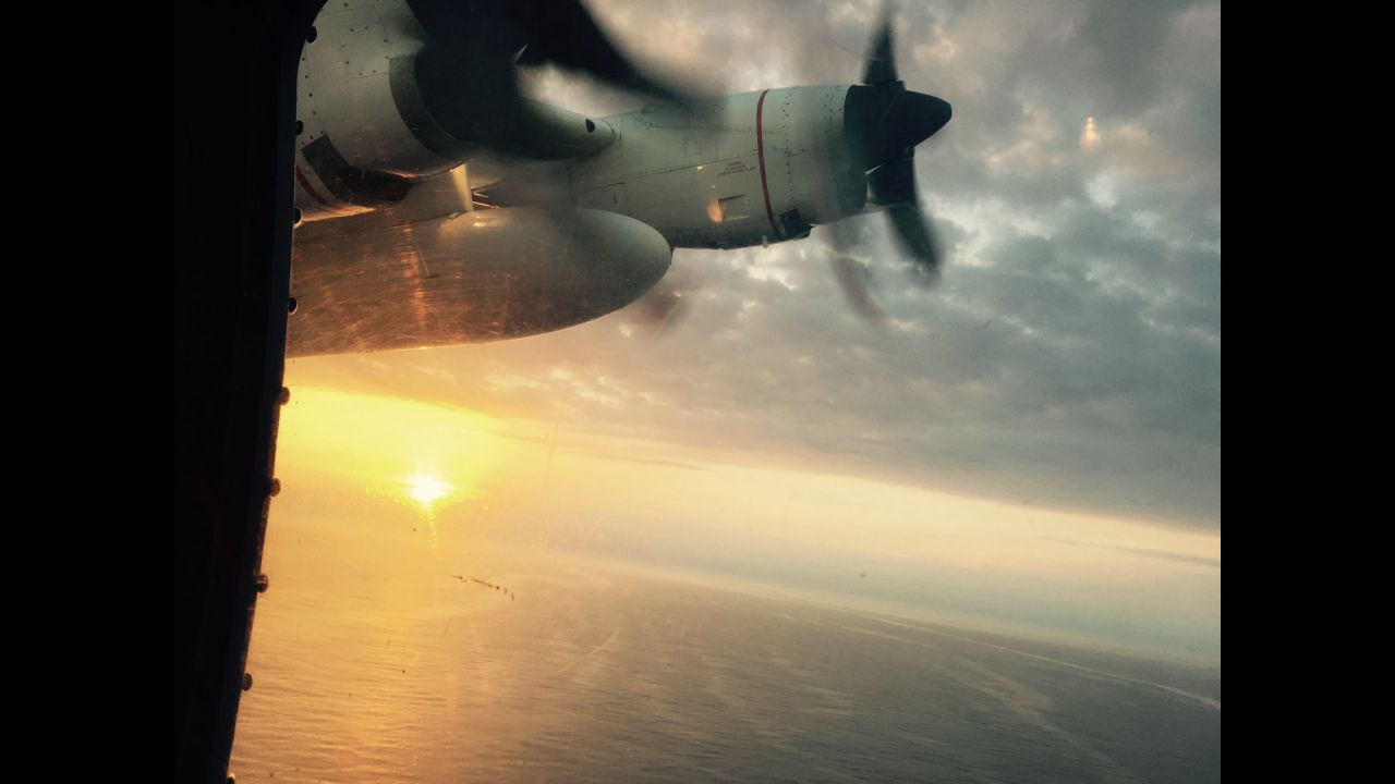 The plane neared the search grid just after the sun rose. The crew timed its departure from Clearwater, just before 5 a.m. ET, to maximize the sunlight. But even with optimum conditions and a wealth of debris on the water, it was difficult to see each piece -- and more importantly, determine if anyone might be clinging to it -- so the plane often made multiple passes over anything the crew deemed possibly recoverable.