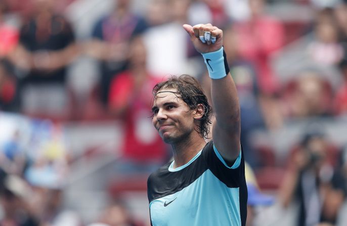 Nadal eventually triumphed 6-4 6-4 and next has a tougher task on paper, playing big-serving Canadian Vasek Pospisil. 
