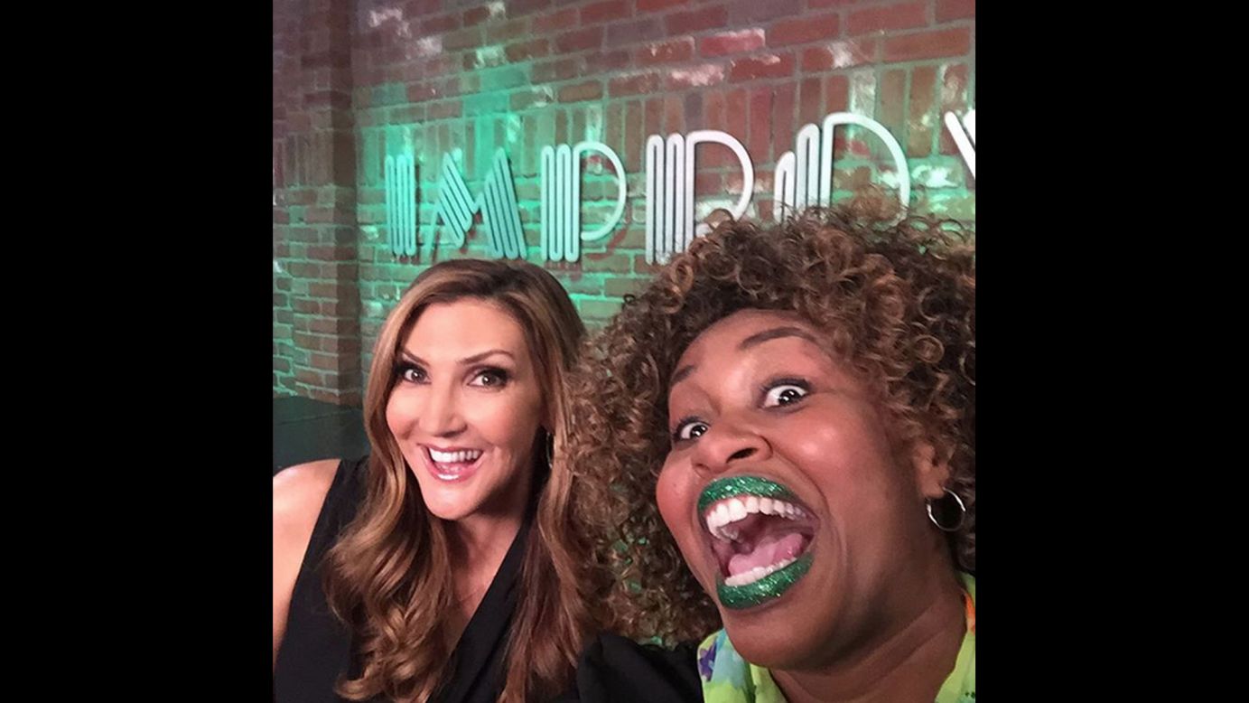 Comedian GloZell, right, and actress Heather McDonald take a selfie together on Wednesday, September 30. They were promoting an upcoming stand-up show at the Hollywood Improv. "Get ready for Ebony and Ivory," <a href="https://instagram.com/p/8RWDs4MUJX/" target="_blank" target="_blank">McDonald said on Instagram. </a>