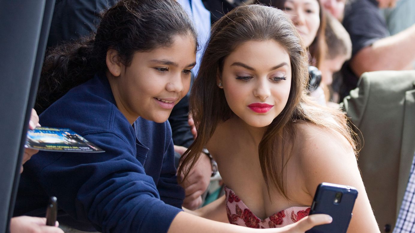 Actress Odeya Rush attends the "Goosebumps" premiere in Westwood, California, on Sunday, October 4. 