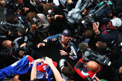 What's Webber's favorite F1 moment? "My first win -- Germany 2009," says the Australian, who was cast into the spotlight following victory at the Nurburgring.