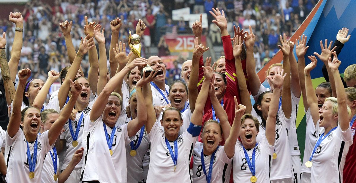 Got a soccer star in the family? Repurpose their cleats and uniform and top it all off with the chicest headband you can find. Wear a medal around your neck to channel your inner Abby Wambach, or another member of the World Cup-winning U.S. women's team.