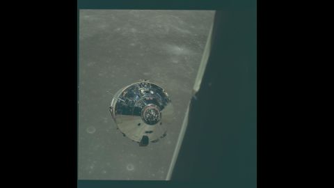 During Apollo 10, the lunar module was flown around the moon as a "dress rehearsal" for a later landing.