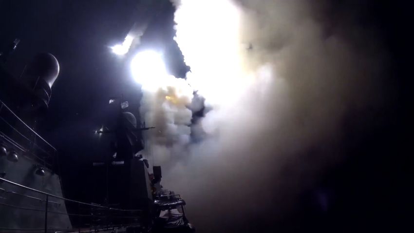 title: Massive strike with precision weapons on targets in Syria LIH of the Caspian Sea    LIH is russian for ISIS    duration: 00:02:12  site: Youtube  author: null  published: Wed Oct 07 2015 08:47:49 GMT-0400 (Eastern Daylight Time)  intervention: no  description: This night ship strike group of the Russian Navy launched cruise missiles against ISIS infrastructural facilities in Syria.    