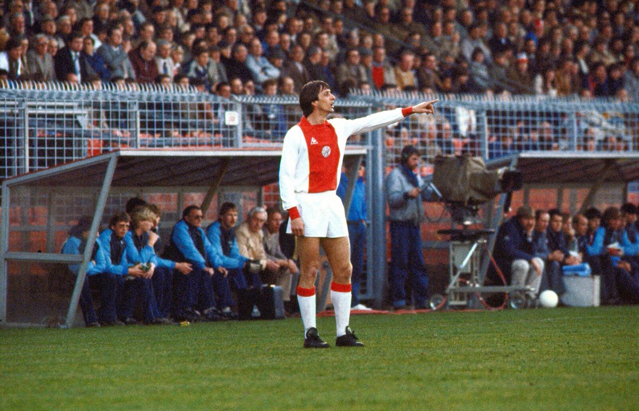 Johan Cruyff is arguably the greatest player produced by Ajax and the three-time Ballon d'Or winner epitomized the idea of "Total Football."