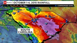 Map: Compromised dams in S.C.