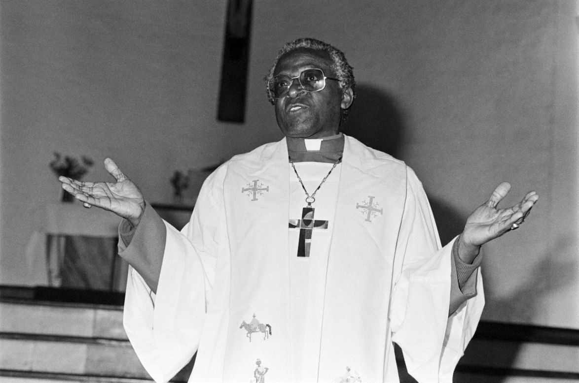 In 1986, Tutu is elected Archbishop of Cape Town, becoming the head of the Anglican Church in South Africa, Botswana, Namibia, Swaziland and Lesotho.