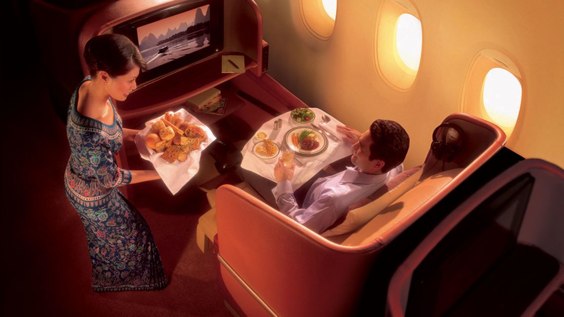 Singapore Airlines, ranked third, is Asia's best airline. It also won the title for the best business class airline seat.