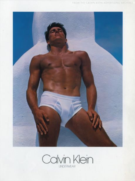 Bruce Weber's iconic image of Brazilian pole-jumper Tom Hintnaus marked a profound change in the world of fashion advertising. It promoted male beauty through a homoerotic lens, and proudly displayed Hintanaus' body on a Times Square billboard. The familiar model of representation -- which placed men in suits and only women as sex objects -- was challenged, and the image's legacy has been as enormous as the 45' x 48' billboard itself.